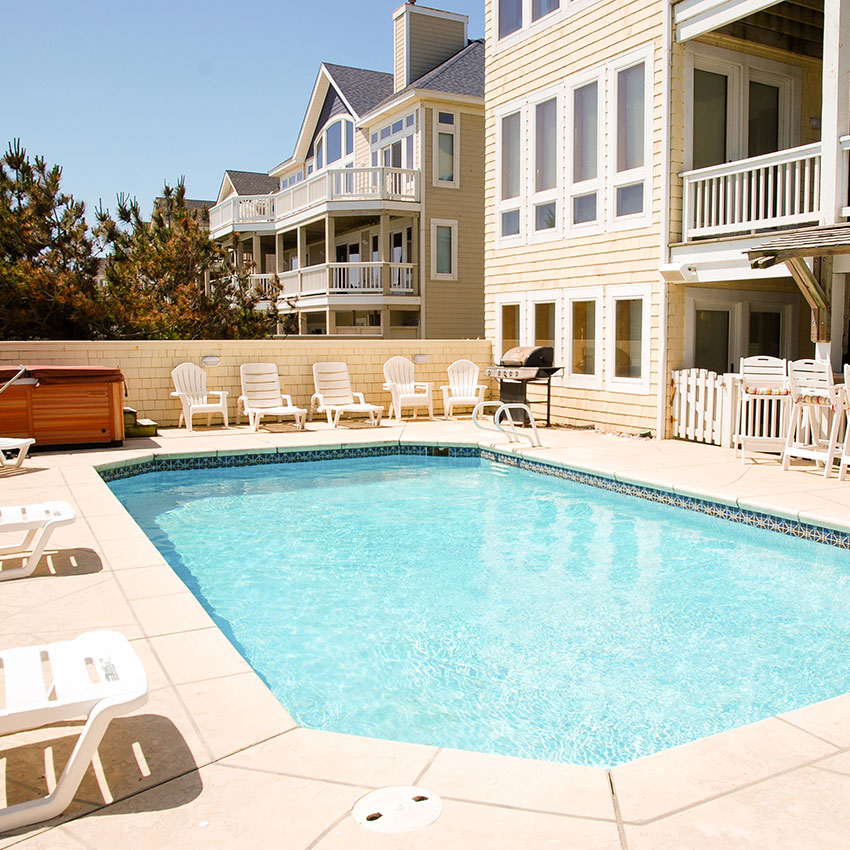 Year-round pool cleaning service for your Outer Banks home or rental property.